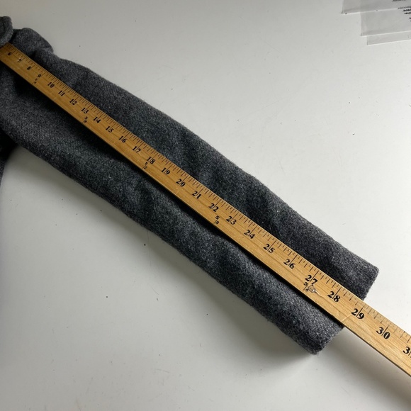 Smythe Double Breasted Wool Blend Charcoal Gray Gold Button Blazer Jacket Sz 4 - Picture 6 of 8